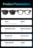 Nouvelles lunettes intelligentes IA CY01 4 Go 800W Caméra 4K Enregistrement vidéo Traduction en temps réel Musique Vocal Lunettes Hommes Femmes IPX-5