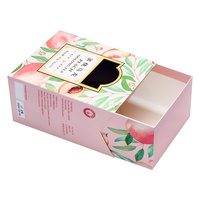 Personalización de la caja del cajón de la bolsa de Té de limón, personalización de la caja de papel de la tarjeta blanca respetuosa con el medio ambiente