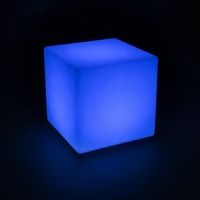 Cube lumineux led avec télécommande solaire, Offre Spéciale v, étanche, rvb, éclairage d'extérieur, en plastique