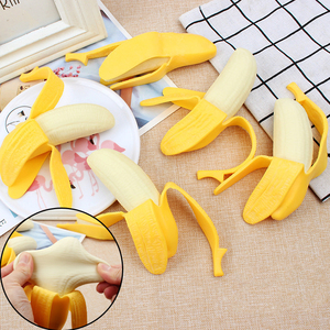 Jouet de simulation de banane à dépecer à rebond lent, petit jouet anti-stress pour étirer et presser, amusant, nouveauté et jouet farfelu - Product Image 4