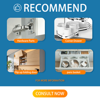 Hyxion OEM/ODM lemari dapur wastafel Model baru furnitur dinding Modular dipasang Panel pintu PVC pernis Permukaan laminasi meja