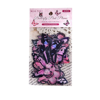 40 autocollants par paquet, collection papillon, embellissements de scrapbooking et de journalisation sur le thème papillon