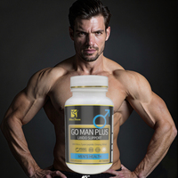 Compléments alimentaires à base de plantes Go Man Plus, comprimés de racine de maca et de ginseng pour la santé naturelle, la force, la vitalité et la libido
