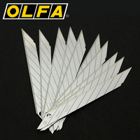 OLFA Japon DKB-10 Petite Taille 10 Pièces Ensemble 9mm Art Couteaux De Coupe 30 Degrés Angle Ciseaux Multifonctionnel En Acier Inoxydable