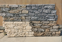 Panneau mural en pierre 3D en PU, imperméable, léger, en polyuréthane, pierre artificielle imitation pierre de culture pour la décoration extérieure des villas