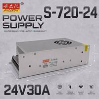 Großhandel Schaltnetzteil 24V30A S-720-24 Aluminiumgehäuse Hohe Effizienz für CCTV-Sicherheitsüberwachung & LED-Streifen