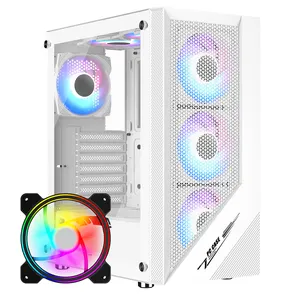 Powercase Oem Factory Supply Tempered Glass Desktop ATX Gaming Computer PC Case Computer Cases Towers CPU Cabinet