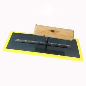 Truelle à plâtre en mousse EVA, lame plate en caoutchouc, manche en bois, poignée ergonomique, fabrication malaisienne, outils de bricolage - Product Image 1