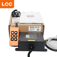 Control remoto de grúa inalámbrico Universal Industrial de una sola velocidad con 4 botones para polipasto eléctrico, 1, 2, 2, 1 unidad