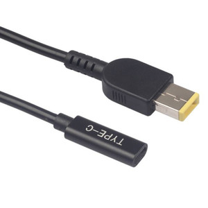 Hot PD chargeur <span class=keywords><strong>d</strong></span>'<span class=keywords><strong>alimentation</strong></span> connecteur câble USB 3.1 adaptateur Type c femelle à carré 20V DC mâle 16cm 3A 65W pour ordinateur portable <span class=keywords><strong>Lenovo</strong></span> <span class=keywords><strong>Thinkpad</strong></span> - Product Image 1