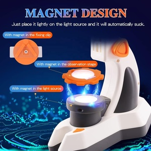 Enfants 8X Diaporama Loupe Jouet Agrandir Image Film Éducatif Observation Miroir Microscope Ensemble pour Expérience Scientifique et Jouer - Product Image 5