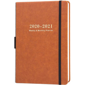 Agenda en cuir pour l'école primaire, agenda <span class=keywords><strong>2021</strong></span> personnalisé, organisateur de notebook, impression sur mesure, calendrier hebdomadaire - Product Image 1