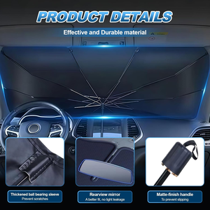 Parasol universel pour voiture, pare-soleil épaissi pour pare-brise, protection contre le vent et la chaleur pour l'intérieur du véhicule - Product Image 3