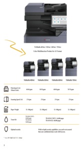 Produit multifonction couleur neuf pour A3 pour TASKalfa 4054ci 5054ci 6054ci 7054ci avec processeur de documents DP-7150 TA - Product Image 3