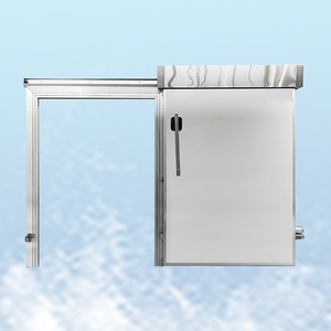 Puerta abatible comercial con doble bisagra Puerta de metal de acero inoxidable para almacenamiento de cámara frigorífica Fábrica de alimentos Restaurante <span class=keywords><strong>Cocina</strong></span> - Product Image 3