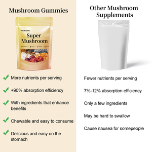 Booster cérébral de marque privée OEM Gummy Focus Memory Améliorer la concentration Suppléments de santé aux champignons Gummies nootropiques - Product Image 5