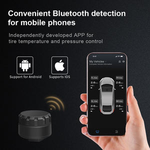 Capteur externe sans fil Bluetooth 5.0 Careud TPMS pour véhicule, écran TFT, application mobile Android IOS 5V, garantie 1 an - Product Image 4