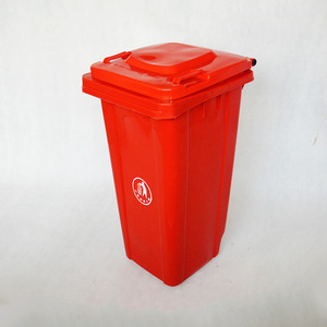 Thickened 100L outdoor sanitation trash can, community roadside trash can, outdoor trash can with <b>lid</b> and wheels - Product Image 1