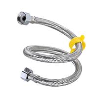 Tuyau haute pression tressé moderne en acier inoxydable 304 Tuyau d'entrée d'eau de toilette à double extrémité 4 points avec robinet pour la salle de bain