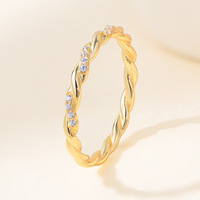 Bagues de couple simples prêtes à être expédiées, forme géométrique, argent S925, bagues empilables pour femmes, zircon, diamant CZ