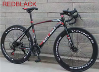 Vélo de route 700C 21 vitesses en alliage d'aluminium, vélo de course pour homme, possibilité de personnalisation OEM, frein à disque, vélo de route pour homme