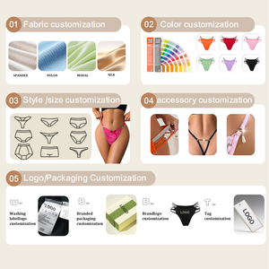 Offerta Speciale Perizoma Donna Intimo <span class=keywords><strong>Mutandine</strong></span> da Donna Traspiranti Comode Senza Cuciture Sexy in Pizzo T-back - Product Image 5