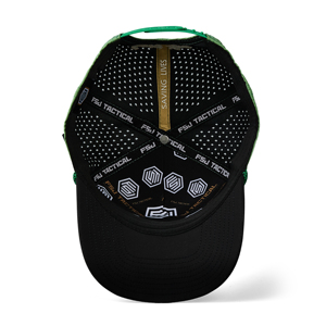 Mũ golf nam trơn tùy chỉnh 5 tấm, logo miếng dán cao su, lỗ cắt laser đục lỗ, mũ bóng chày chống thấm nước, mũ thể thao - Product Image 6