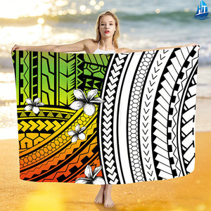 Pareo de Playa con Estampado Polinesio para Mujer, Ligero y Transpirable, para Vacaciones de Verano - Product Image 4