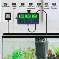 Monitor Kualitas Air WiFi Online 7 in 1 PH ORP EC PPM CF Detektor Suhu Kelembaban dengan Pemantauan Jarak Jauh Aplikasi Tuya