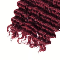 Capelli Vergini Brasiliani Ricci 10A, 100g, Onda Profonda, Extension per Trecce Boho, Capelli Umani per Intrecciare Senza Trama