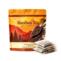 Thé Rooibos Premium d'Afrique du Sud, de qualité OEM, saveur douce et noisette, feuilles rouges fermentées, riches en antioxydants, sans caféine
