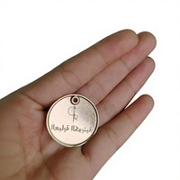 Étiquette de vêtement personnalisée en acier inoxydable, plaque gravée avec logo, étiquette nominative durable pour jeans, marque OEM