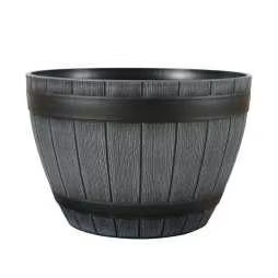 <span class=keywords><strong>Pot</strong></span> de fleurs rond en résine écologique, style seau, <span class=keywords><strong>pour</strong></span> bonsaï, <span class=keywords><strong>laurier</strong></span> vert, décoration, <span class=keywords><strong>pour</strong></span> jardin intérieur et extérieur - Product Image 2