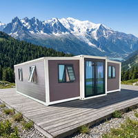 Maison conteneur mobile préfabriquée prête à l'emploi 40Ft 20Ft 30Ft, extensible, 2 3 4 5 chambres, villa préfabriquée, maison portable
