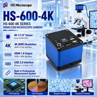 Caméra de microscope HDMI 4K avec capteur Sony et logiciel de mesure, caméra numérique à monture C pour microscope industriel et biologique