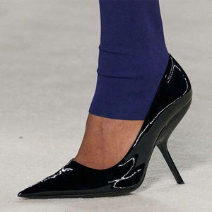 Escarpins D'Orsay personnalisés pour femmes en cuir verni imprimé animal, à talons fins originaux et bout pointu, chaussures d'été uniques - Product Image 2