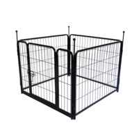 Enclos d'exercice pliable à 4 panneaux pour lapins, avec fond imperméable, pour intérieur et extérieur, clôture pour petits animaux, chiens, lapins et chatons