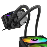 Refroidisseur liquide pour processeur ARGB 360 mm avec ventilateur à caloduc et écran LCD, radiateur de refroidissement pour processeur d'ordinateur PC