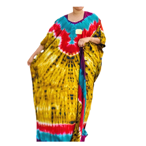 Meilleure qualité femmes imprimé partout géométrique caftan Western respirant Boho décontracté plage dentelle travail gratuit 3/4 manches longueur au sol - Product Image 1