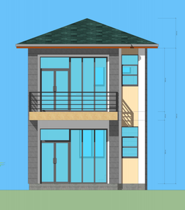 Solution de vie extérieure préfabriquée pour petite <span class=keywords><strong>maison</strong></span> moderne de 2 étages avec design graphique pour <span class=keywords><strong>application</strong></span> extérieure - Product Image 3