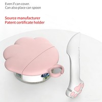 Couvre-boîte pour animaux de compagnie avec ouvre-boîte intégré – Accessoire créatif pour l'alimentation des chats
