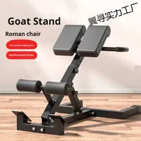 Chaise romaine pliable et réglable multifonctionnelle en métal pour haltères, banc de musculation pour les jambes et le dos, équipement de fitness