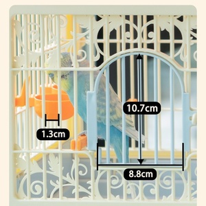 <span class=keywords><strong>Cage</strong></span> pour oiseaux de compagnie en plastique de qualité alimentaire, fournitures ménagères, villa pour perroquets, grande <span class=keywords><strong>cage</strong></span> respirante anti-évasion - Product Image 2