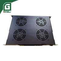 GETEKnet 4 ventilateurs 100-231V AC, plateau de refroidissement 1U pour montage sur armoire réseau (montage sur toit)