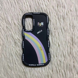 <span class=keywords><strong>Cover</strong></span> per Cellulare di Lusso Personalizzata per <span class=keywords><strong>iPhone</strong></span> 17 16 15 14 13 12 <span class=keywords><strong>11</strong></span> e Samsung S26 A17 A07, Custodia in TPU con Motivo Arcobaleno Ondulato - Product Image 5