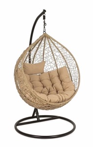 <span class=keywords><strong>Sedia</strong></span> a dondolo a forma di uovo di alta qualità resistente tessuto a mano in Rattan grande carico in metallo di lusso pieghevole <span class=keywords><strong>sedia</strong></span> da giardino per camera da letto - Product Image 4