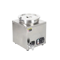 Chauffe-Plats Professionnel Commercial 4 Bacs Bain-Marie Économe en Énergie A++ Capacité 7L pour la Restauration Aéroportuaire