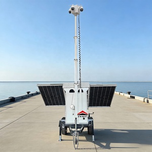 Remolque de Vigilancia con Paneles Solares Portátiles y Cámara de Seguridad <span class=keywords><strong>Solar</strong></span> para Monitoreo de Centros Logísticos - Product Image 3