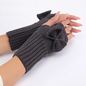 Guantes cortos con lazo, novedades para otoño e invierno - Product Image 4