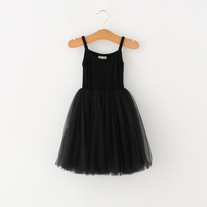Robe d'été en dentelle et tulle pour bébés filles, avec bretelles en maille, sans manches, style tutu, M137 - Product Image 5